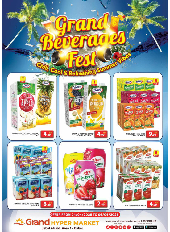 Grand Beverages Feast - Grand Hypermarket Jebel Ali