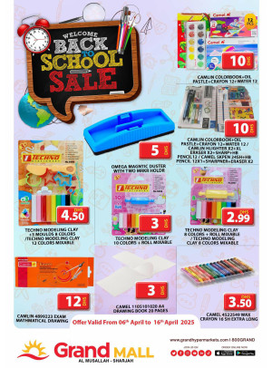 Back To School Sale - Grand Mall Sharjah