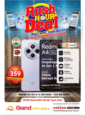 Rush Hour Deal - Grand City Mall