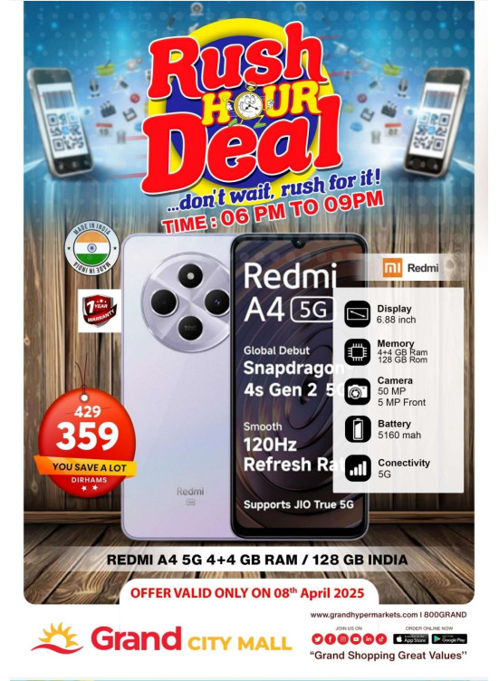 Rush Hour Deal - Grand City Mall