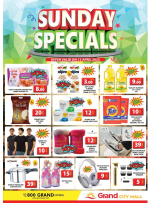 Sunday Specials - Grand City Mall