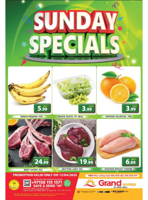 Sunday Specials - Grand Hyper Al Khail Mall