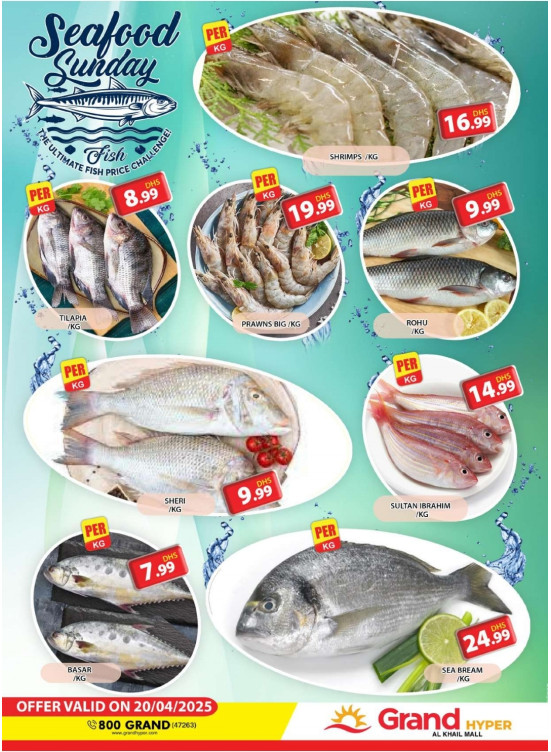 Seafood Sunday - Grand Hyper Al Khail Mall