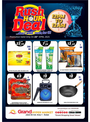 Rush Hour Deals - Grand Hypermarket Jebel Ali