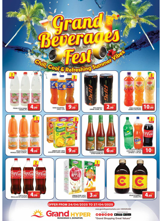Grand Beverages Feast - Grand Hyper Muhaisnah