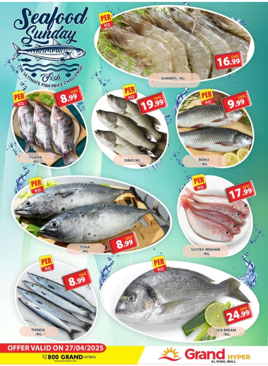 Seafood Sunday - Grand Hyper Al Khail Mall
