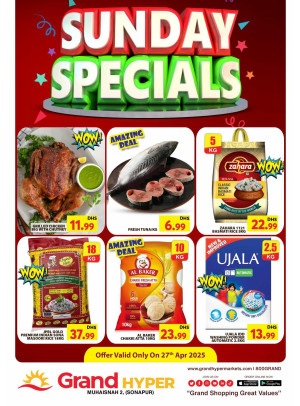 Sunday Specials - Grand Hyper Muhaisnah