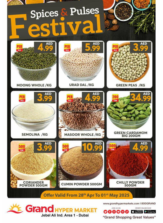 Spices & Pulses Festival - Grand Hypermarket Jebel Ali