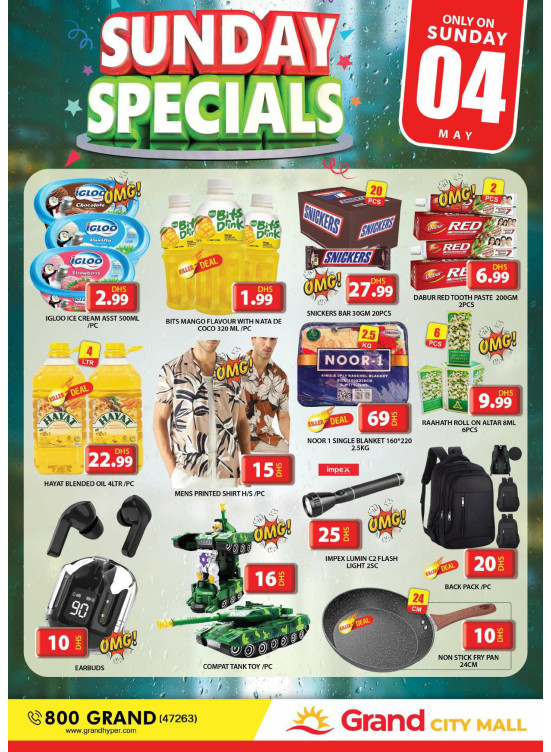 Sunday Specials - Grand City Mall