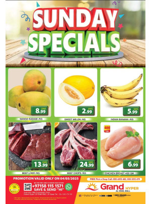 Sunday Specials - Grand Hyper Al Khail Mall
