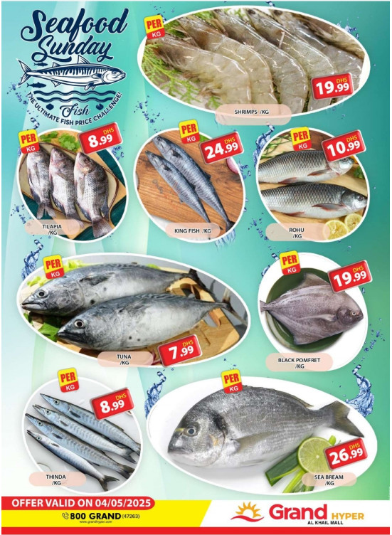 Seafood Sunday - Grand Hyper Al Khail Mall