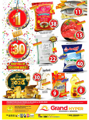 Gold Fest 2020, 1 To 30 AED - Grand Hyper Muhaisnah