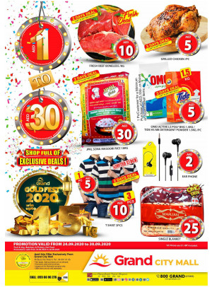 Gold Fest 2020, 1 To 30 AED - Grand City Mall