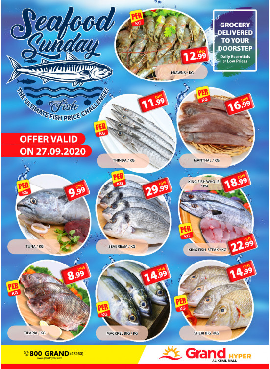 Seafood Sunday - Grand Hyper Al Khail Mall