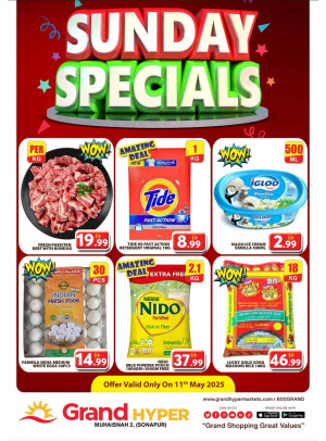 Sunday Specials - Grand Hyper Muhaisnah