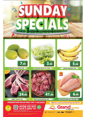 Sunday Specials - Grand Hyper Al Khail Mall
