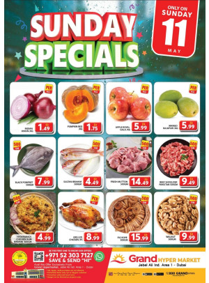 Sunday Specials - Grand Hypermarket Jebel Ali