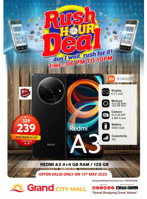Rush Hour Deal - Grand City Mall