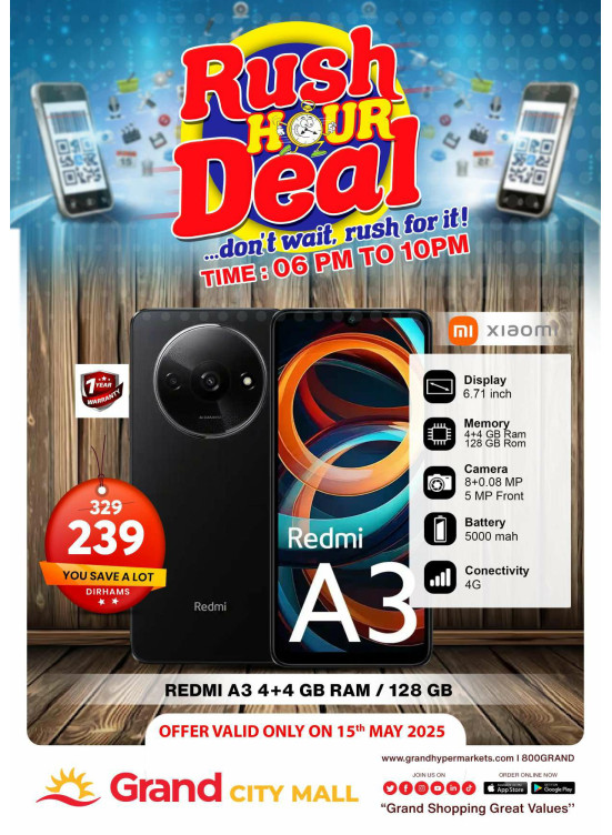 Rush Hour Deal - Grand City Mall