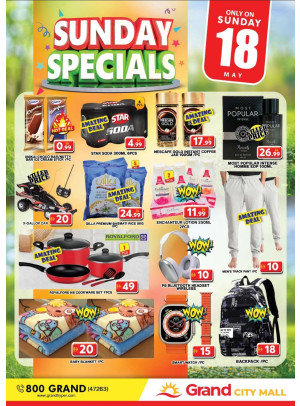 Sunday Specials - Grand City Mall