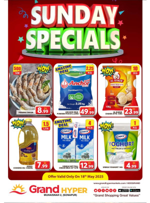 Sunday Specials - Grand Hyper Muhaisnah