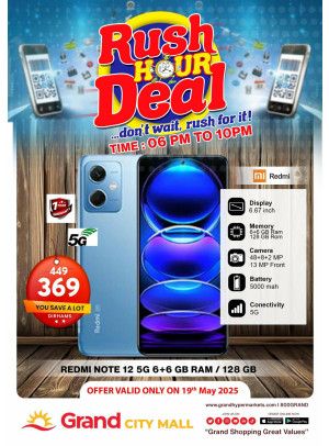 Rush Hour Deal - Grand City Mall