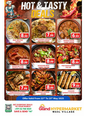 Hot & Tasty Deals - Wasl Village, Dubai