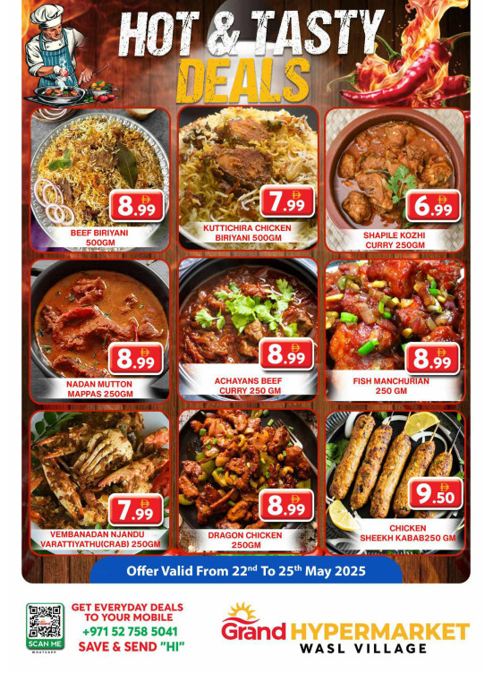 Hot & Tasty Deals - Wasl Village, Dubai