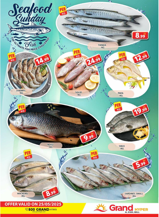 Seafood Sunday - Grand Hyper Al Khail Mall