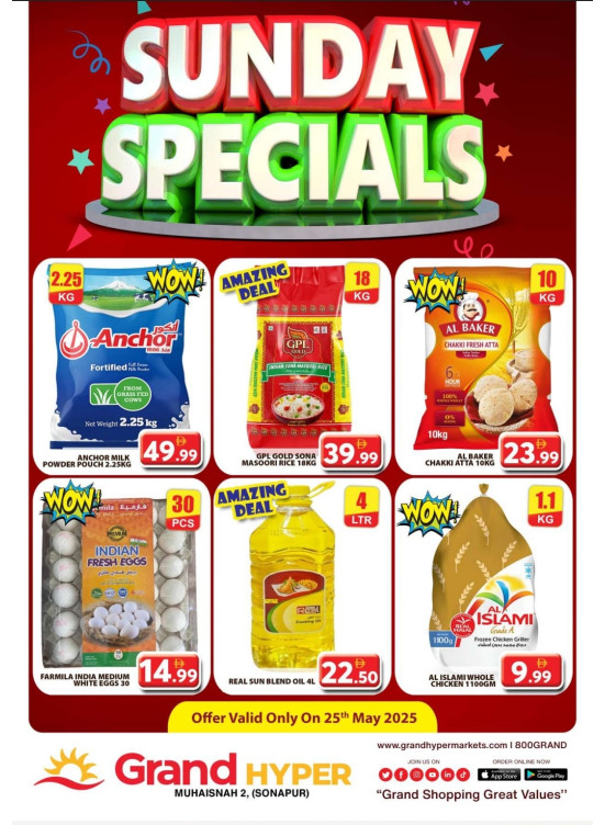 Sunday Specials - Grand Hyper Muhaisnah