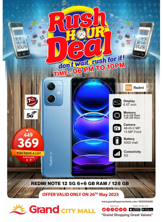 Rush Hour Deal - Grand City Mall