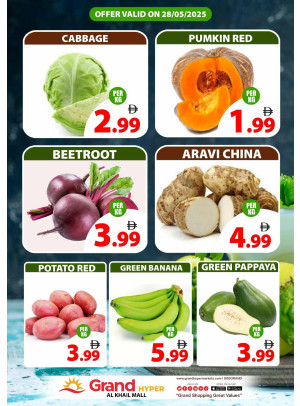 Veggie Wednesday - Grand Hyper Al khail Mall