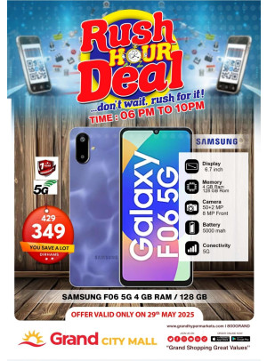 Rush Hour Deal - Grand City Mall