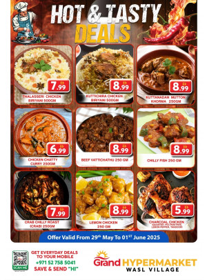 Hot & Tasty Deals - Wasl Village, Dubai