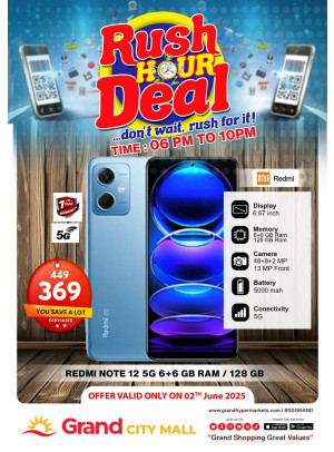 Rush Hour Deal - Grand City Mall