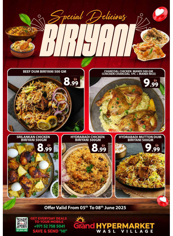 Special Delicious Biryani - Wasl Village, Dubai