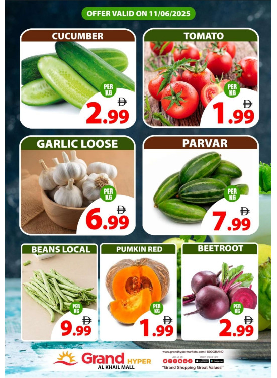 Veggie Wednesday - Grand Hyper Al khail Mall