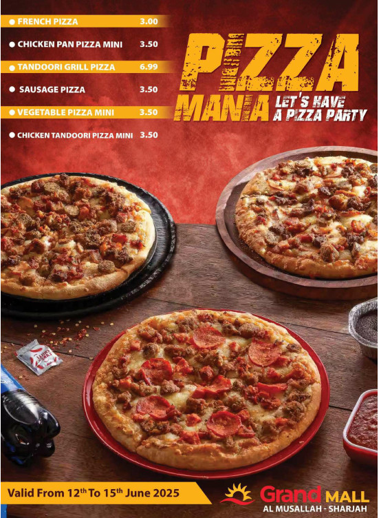 Pizza Mania Deals - Grand Mall Sharjah
