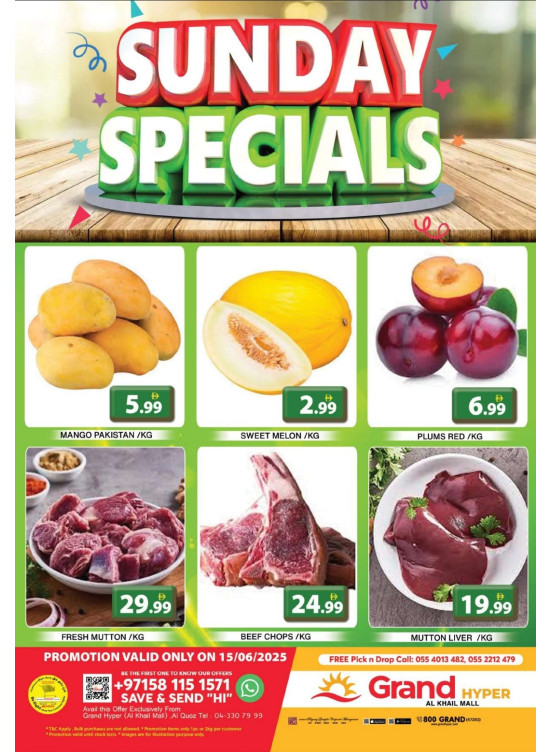 Sunday Specials - Grand Hyper Al Khail Mall