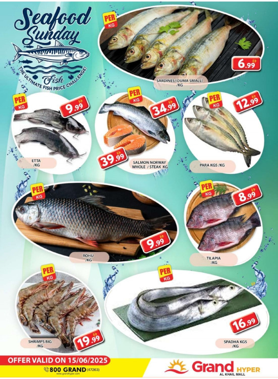 Seafood Sunday - Grand Hyper Al Khail Mall