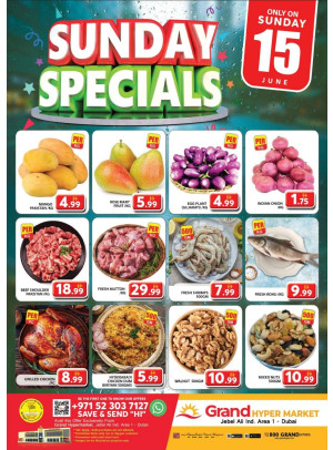 Sunday Specials - Grand Hypermarket Jebel Ali