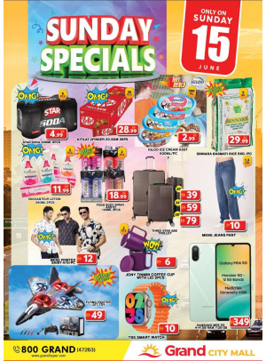 Sunday Specials - Grand City Mall