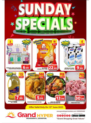 Sunday Specials - Grand Hyper Muhaisnah