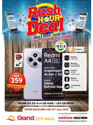 Rush Hour Deal - Grand City Mall