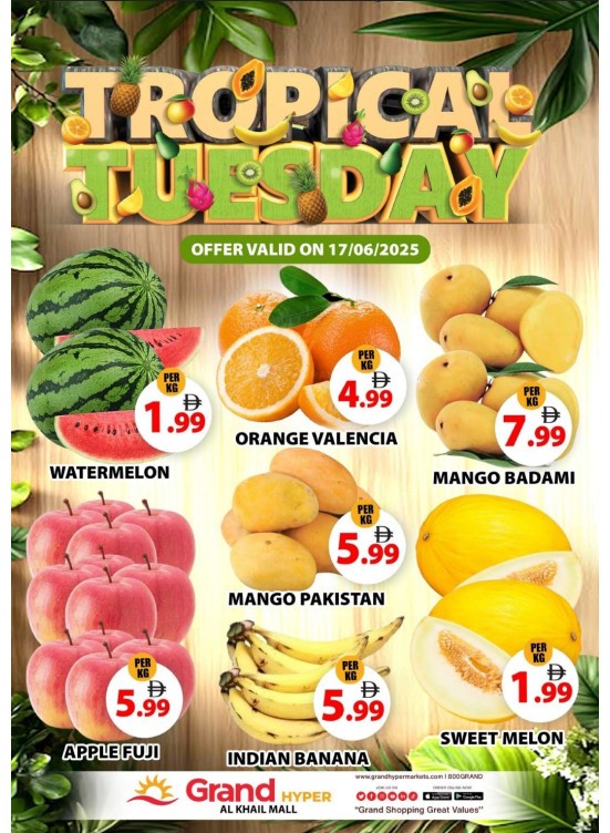 Fruitilicious Tuesday - Grand Hyper Al Khail Mall