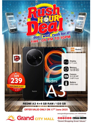 Rush Hour Deal - Grand City Mall