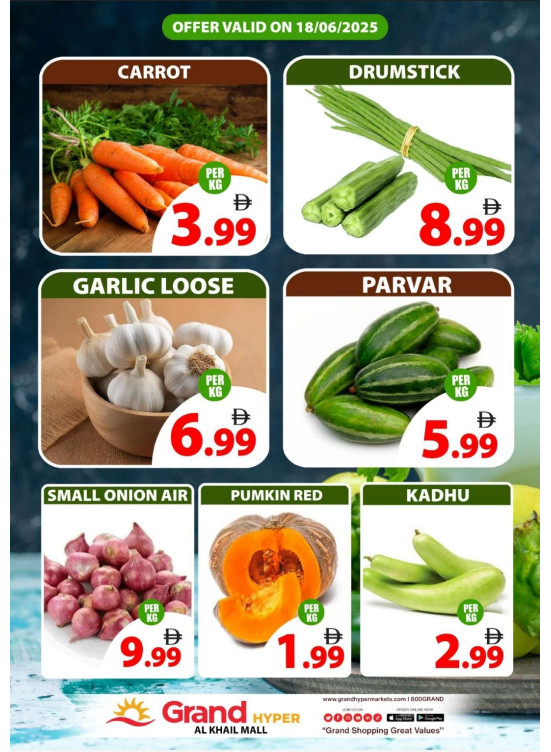 Veggie Wednesday - Grand Hyper Al khail Mall