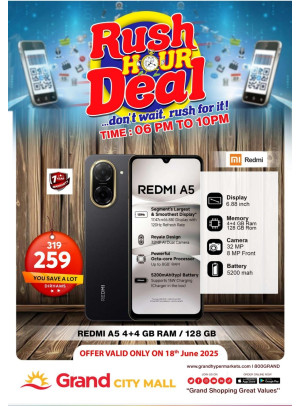 Rush Hour Deal - Grand City Mall