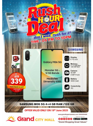 Rush Hour Deal - Grand City Mall