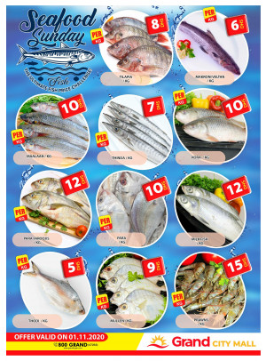 Seafood Sunday - Grand City Mall Dubai
